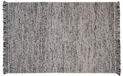 Kludetæppe Dolly med frynser grå 170 x 240 cm